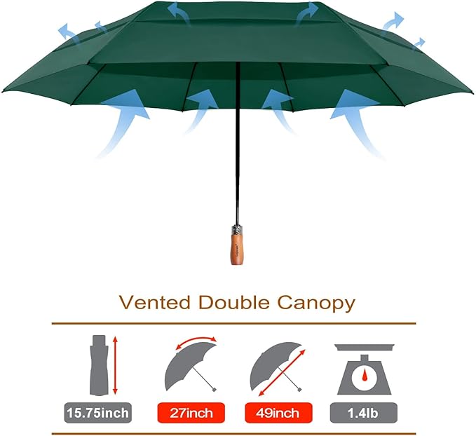 Lejorain Large Folding Golf Umbrella - Image 2