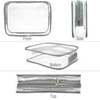 APREUTY Clear Makeup Bags, TSA Approved 6Pcs Cosmetic Makeup Bags Set Clear PVC - Image 9