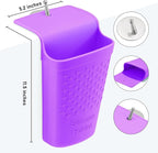 2 Pack Heat Resistant Silicone Hair Iron Mat and Pouch,Portable Travel Hair Straightener Mat and Holder for Hair Styling Tools.(Purple)