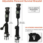 20 in 1 Survival Paracord Bracelet Adjustable Gear Kit - Image 4