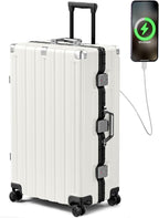 Krute Large Luggage 28 inch Zipperles Suitcase by Krute