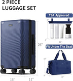 ECOHUB Hardside Expandable Carry On Luggage, Recycled PC 24" Rolling Luggage - Image 7