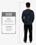 WATERFLY Small Crossbody Sling Backpack Anti Theft Backpack - Image 9