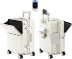 Zipperless Luggage, Polycarbonate Aluminum Hard Shell, Expandable Carry-On by cycyCarry