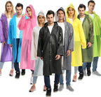 Opret 2 Pack Raincoats for Adults Reusable, EVA Rain Ponchos Lightweight Rain - Image 8