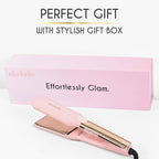 ELLA BELLA® Titanium Flat Iron Hair Straightener (with Infrared) • Professional Straightening Iron • Digital Display to Accurately Control Temperature • As Featured in Good Housekeeping