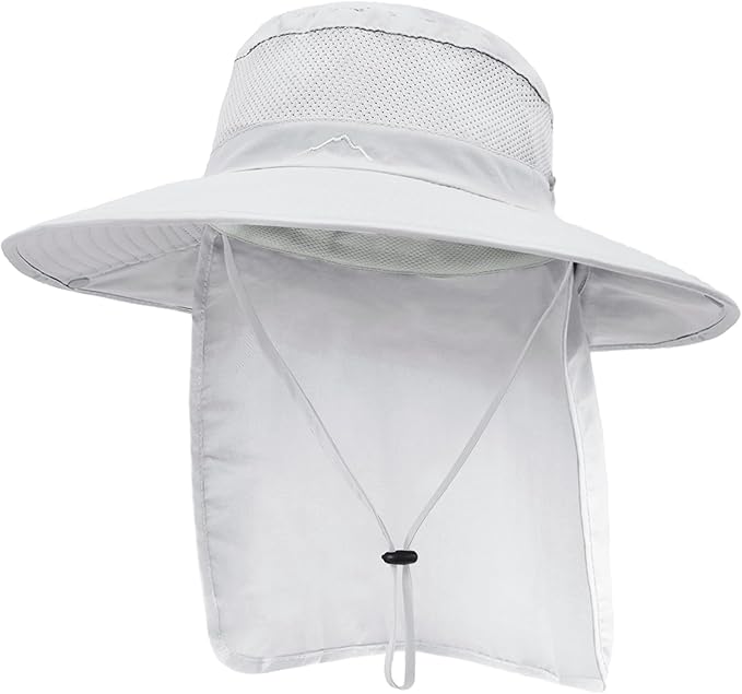 Outdoor Sun Hats with Stowable Neck Flap by Ruqizhi