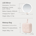AMIRO M2 LumoCube Makeup Mirror - Image 6