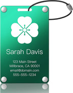 Personalized Luggage Tags: Custom Metal Luggage Tags by Kcule