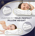 2-Pack Travel Memory Foam Pillow, Cervical - Image 8