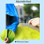 SaphiRose Rain Poncho Jacket Coat Hooded - Image 3