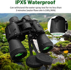 Binoculars for Adults 20x50 High Power Low Light Waterproof HD Compact - Image 2