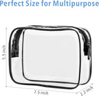 PACKISM Clear Makeup Bags, 4 Pack Quart Size Travel Bag TSA ApprovedTravel - Image 2