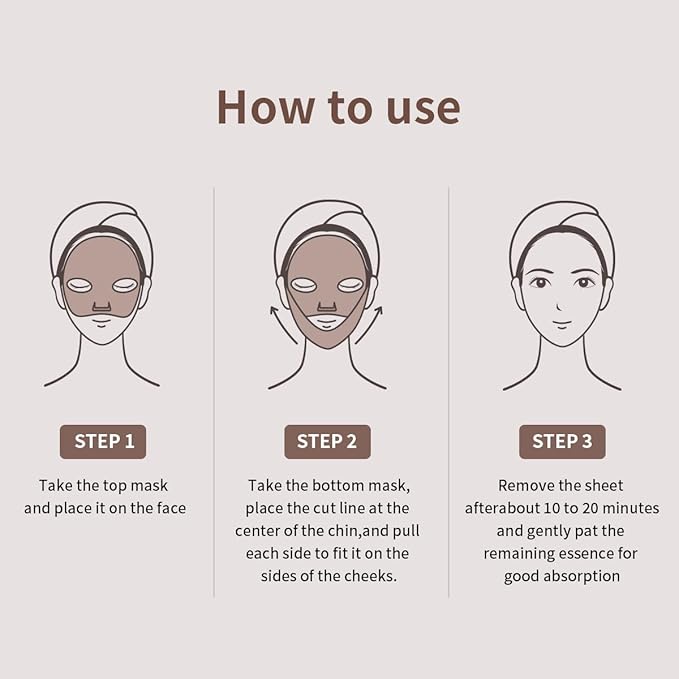 Mediheal Retinol Collagen Cream Lifting Mask (4 Counts) for V Line Mask,Anti-Aging - Helps Reduce Fine Lines & Wrinkles, and Smoothens Skin