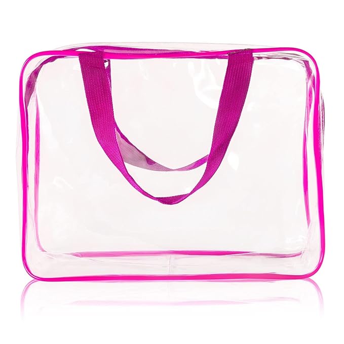 4Pcs Crystal Clear PVC Travel Toiletry Bag Kit - Image 7