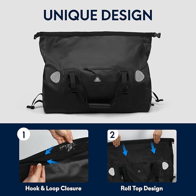 Haimont Waterproof Duffel Bag Roll-top Dry Duffel Bag - Image 8