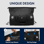 Haimont Waterproof Duffel Bag Roll-top Dry Duffel Bag - Image 8