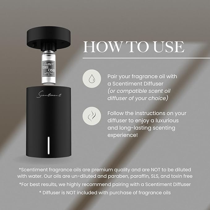 Scentiment Diffuser Oil - Day Dream | Inspired by Luxury Five Star Hotel Scents White Tea Scent | Aromatherapy Home Fragrance| Luxurious Scent with Notes of Aloe Vera, Cedar, White Tea (20ml)