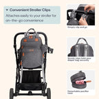 BabbleRoo Extra Large Diaper Bag Backpack, Expandable Baby Bag - Image 6