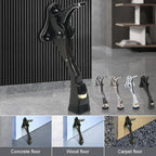 Black Kick Down Door Stoppers for Bottom of Door (Black / 4 inch x 1pack)