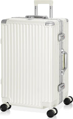 AnyZip Luggage Aluminium Frame Suitcase PC ABS Hard Shell TSA Lock No Zipper by YourBestTravelChoice