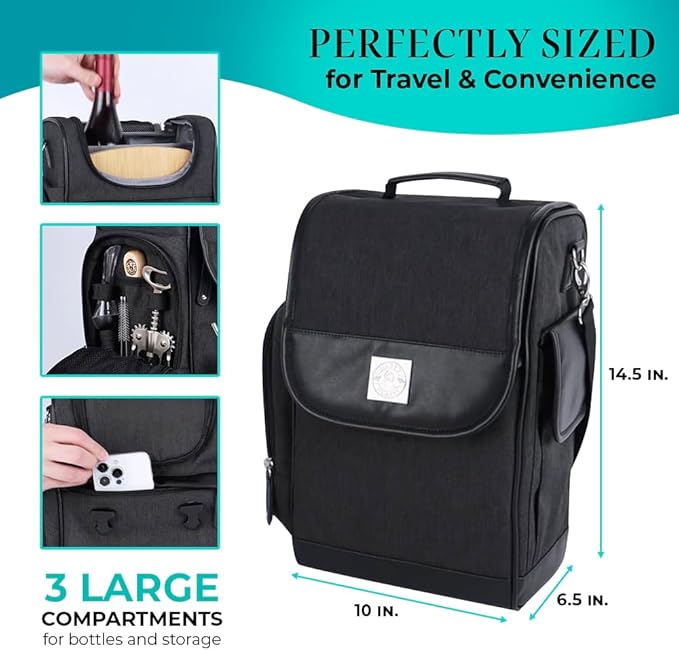 Happy Grapes Wine Tote Bag Set - Image 2