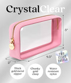 Clear Makeup Bag Zipper Pouch, Transparent Cosmetic Case Organizer, TSA - Image 2