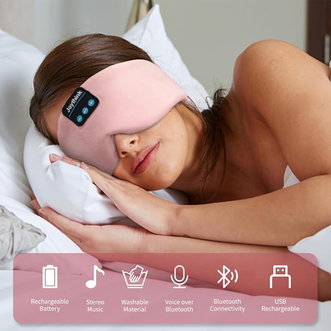 Joythink Sleep Headphones Bluetooth Sleep Mask Silk Kids Children Headband - Image 3