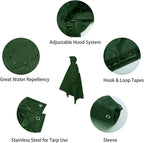 longsinger Rain Poncho for Adult, Waterproof Rain Poncho - Image 5