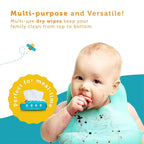 100% Pure Cotton Dry Wipes | 200 Count | Use Wet or Dry | Soft & Sensitive | - Image 4