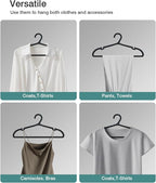 80 Pack Clothes Hangers, Non Slip Plastic Coat Hangers, Space Saving Hangers - Image 6