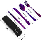 Travel Utensils with Case, Quatish Portable Silverware Set - Image 7