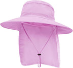 Outdoor Sun Hats with Stowable Neck Flap by Ruqizhi