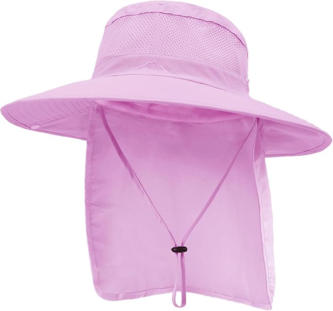 Outdoor Sun Hats with Stowable Neck Flap by Ruqizhi