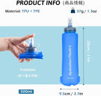 TRIWONDER TPU Collapsible Flask BPA-Free Soft Folding Water Bottles - Image 2