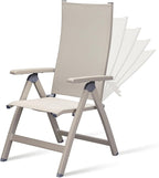 Adjustable Folding Chair, Indoor Bedroom, Outdoor Balcony, Lawn Yard Beach by SunairUpscaleFurniture