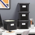 STAPLES Hanging File Folder Box, Storage Bin Organizer, Snap Lid, Letter & - Image 7