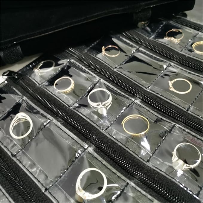 Travel Jewelry Roll Bag Portable Organizer Pouch - Image 6