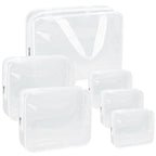 APREUTY Clear Makeup Bags, TSA Approved 6 Pcs Cosmetic Makeup Bags Set Clear PVC by WelcometoAPREUTY