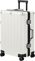Krute Luggage 28 Inch Aluminum Frame Luggages TSA Lock No Zipper Checked by Krute