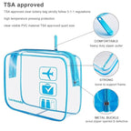 Lermende 2pcs Clear Toiletry Bag TSA Approved Travel Bag, Carry On - Image 3
