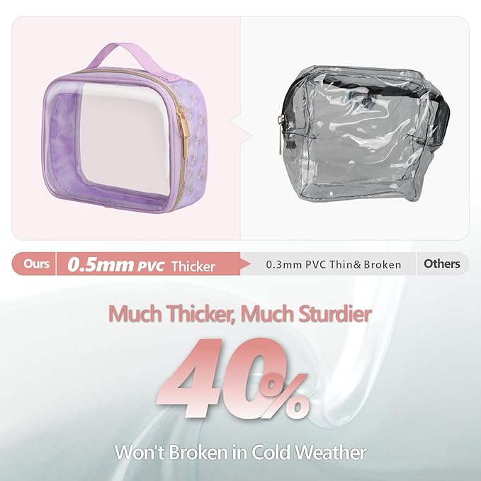 PACKISM Floral Texture Lace TSA Approved Toiletry Bag - Image 6