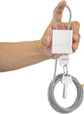 Adjustable Cable Locks with 3 Keys | 6.56ft L x 1/6in D Aluminum Steel Cable by BOZZYS