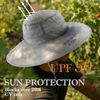 Home Prefer UPF50+ Mens Sun Hat Wide Brim Fishing Hat Foldable Large Brim UV - Image 2