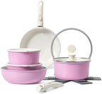15Pcs Pots and Pans Set Non Stick, Cookware Sets by SODAY