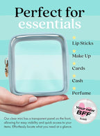 Embla Clear Makeup Bag Zipper Pouch, Transparent Cosmetic Case Organizer - Image 3