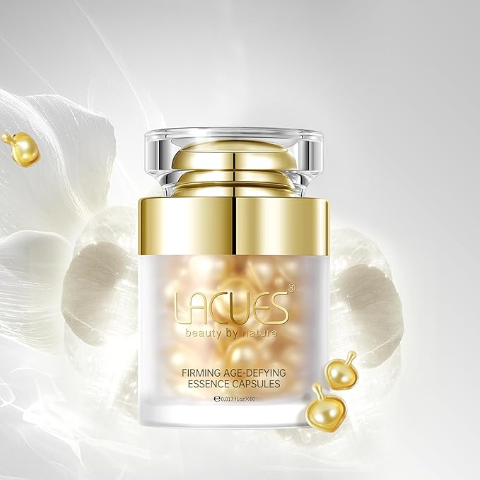 60 Day Type I & III Collagen Face Serums,Anti-Aging Wrinkle,Daily Line Smoothing Skin Care Treatment for Fine Lines, Post-Acne Scars | 3% Squalane + jojoba oil, 60 Individual Capsules