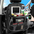 Car Backseat Organizer with Foldable Table Tray, Car Storage Organizer with by DURASIKO