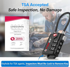 TSA Approved Cable Luggage Locks, Re-settable Combination - Image 2