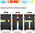 Luggage Straps for Suitcases TSA Approved-2 Pack Bright Personalized Luggage - Image 4